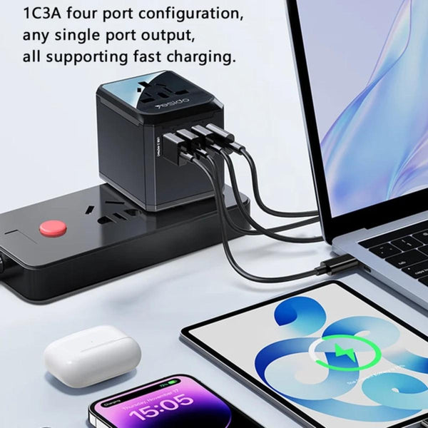 YESIDO MC24 Multi-Port Universal Travel Wall Charger