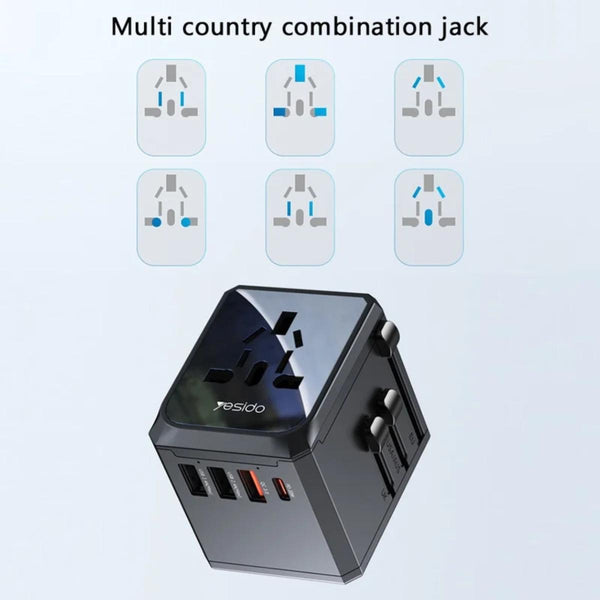 YESIDO MC24 Multi-Port Universal Travel Wall Charger