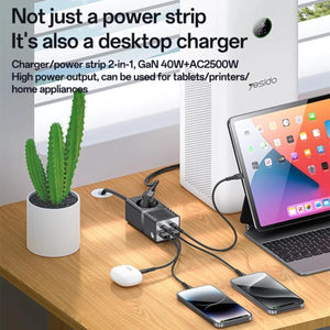 YESIDO MC35 40W GaN USB-C & USB-A Charging Station
