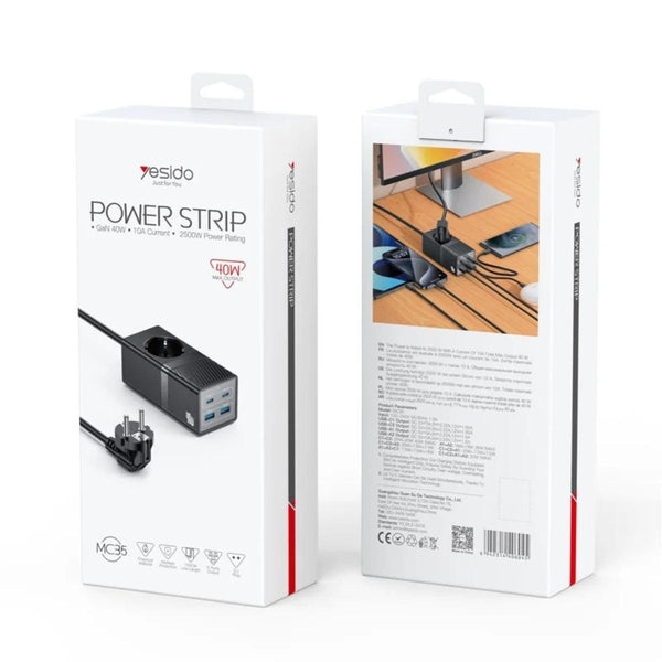 YESIDO MC35 40W GaN USB-C & USB-A Charging Station