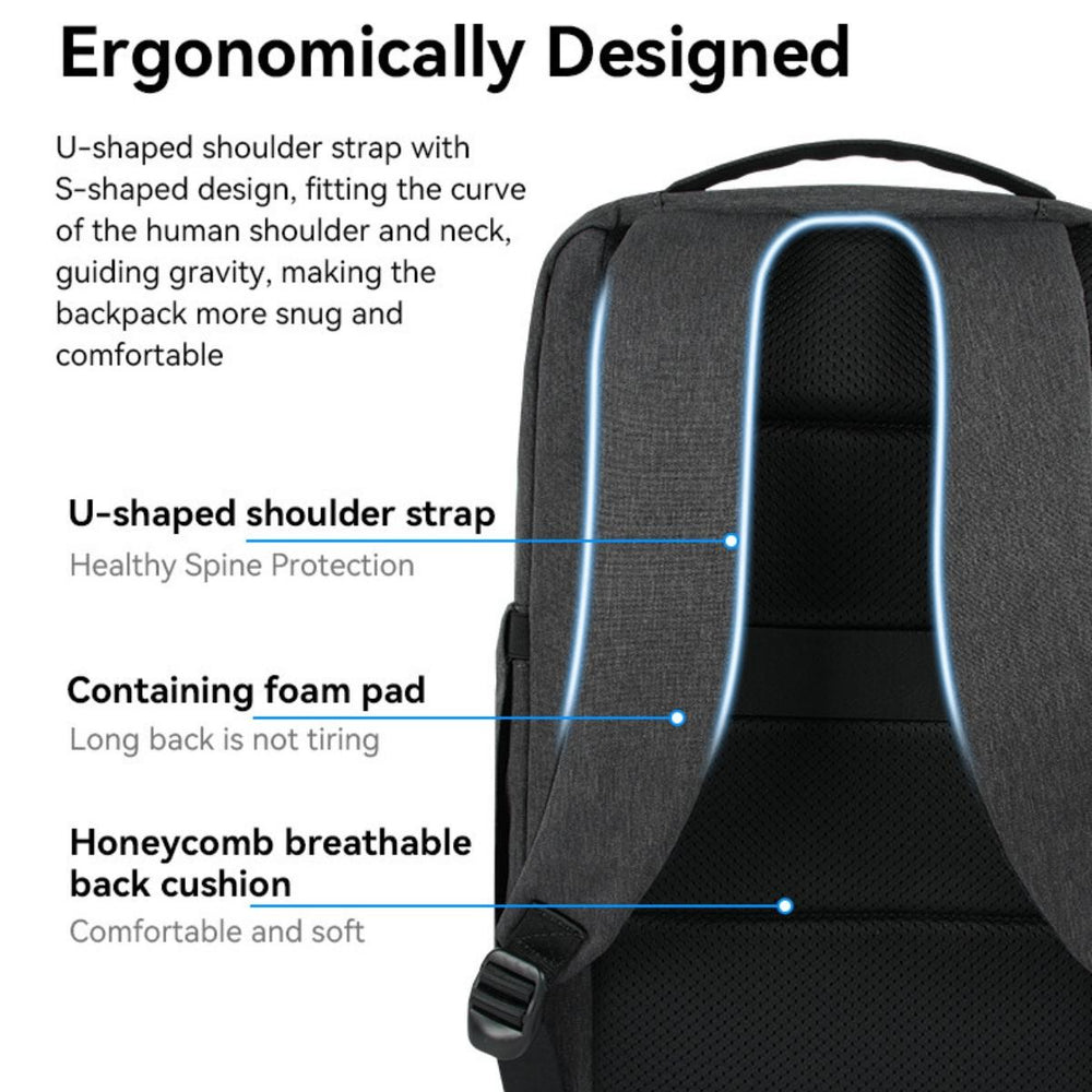 YESIDO WB34 Dual Cabin Waterproof Laptop Backpack