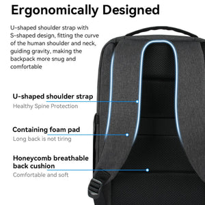 YESIDO WB34 Dual Cabin Waterproof Laptop Backpack