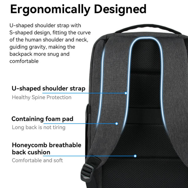 YESIDO WB34 Dual Cabin Waterproof Laptop Backpack