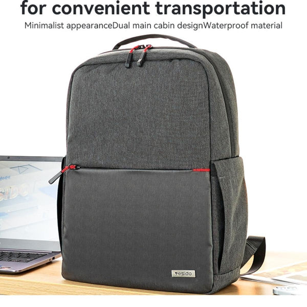 YESIDO WB34 Dual Cabin Waterproof Laptop Backpack