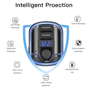 YESIDO Y44 Bluetooth FM Transmitter Car Audio Adapter