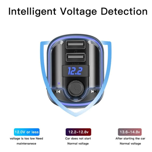 YESIDO Y44 Bluetooth FM Transmitter Car Audio Adapter