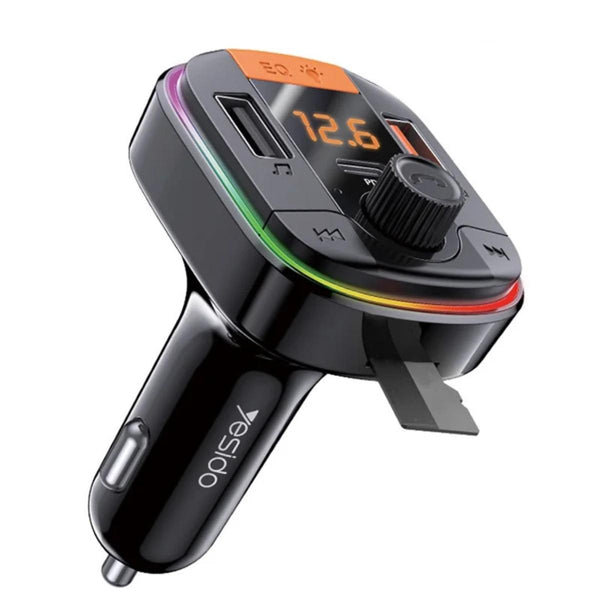 YESIDO Y45 Bluetooth 5.0 FM Transmitter Car Charger