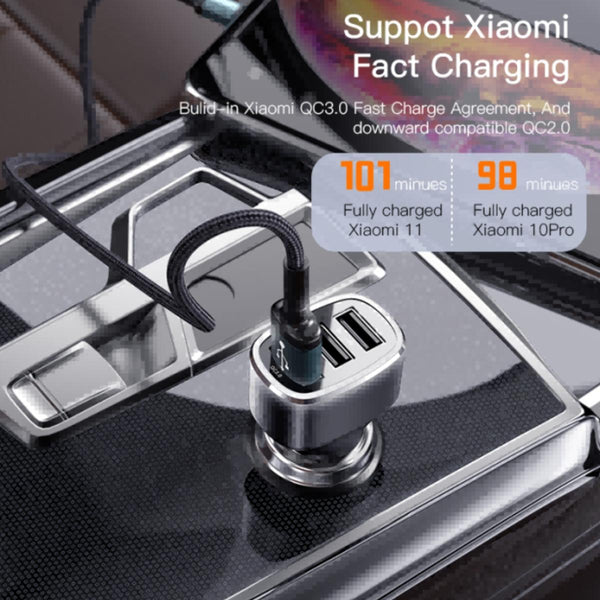 YESIDO Y46 Triple USB Fast Charging Car Adapter