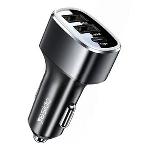 YESIDO Y47 49W Triple-Port Car Fast Charger
