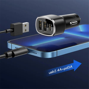 YESIDO Y47 49W Triple-Port Car Fast Charger