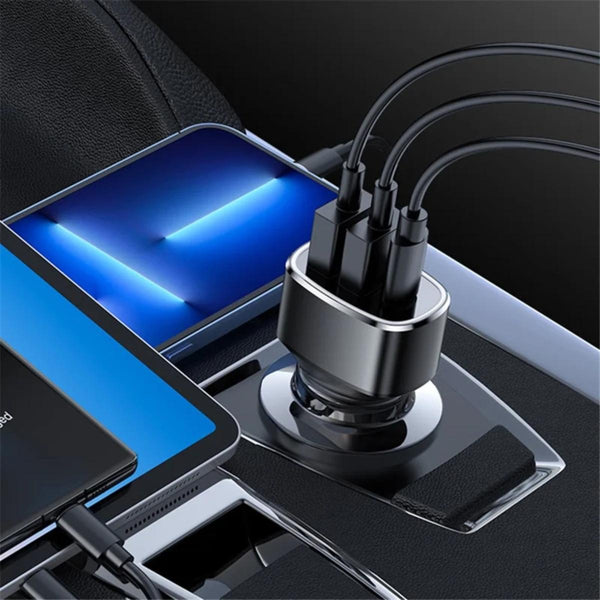 YESIDO Y47 49W Triple-Port Car Fast Charger