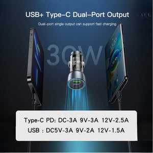 YESIDO Y49 Transparent Dual-Port Car Fast Charger
