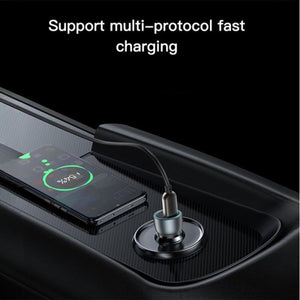 YESIDO Y49 Transparent Dual-Port Car Fast Charger