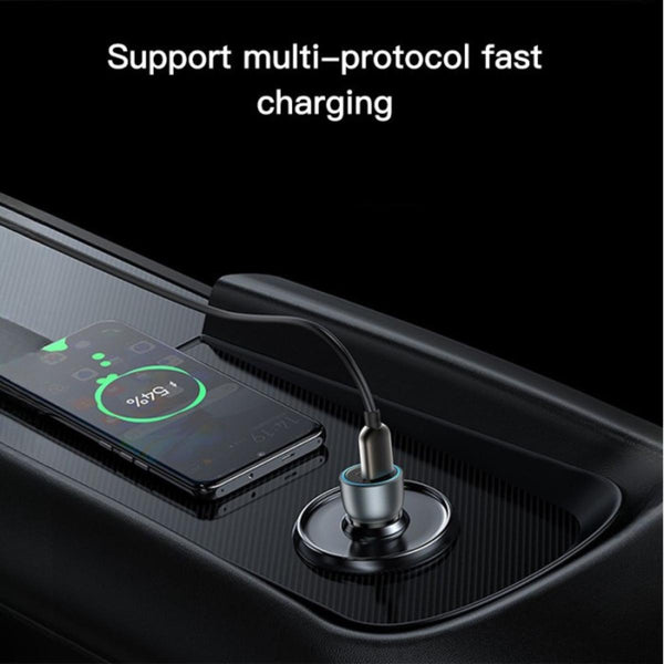 YESIDO Y49 Transparent Dual-Port Car Fast Charger