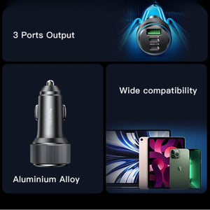 YESIDO Y50 Triple-Port High-Speed Car Charger