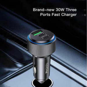 YESIDO Y50 Triple-Port High-Speed Car Charger