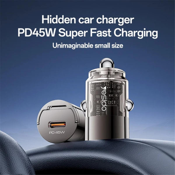 YESIDO Y67 PD 45W Type-C Mini Car Charger