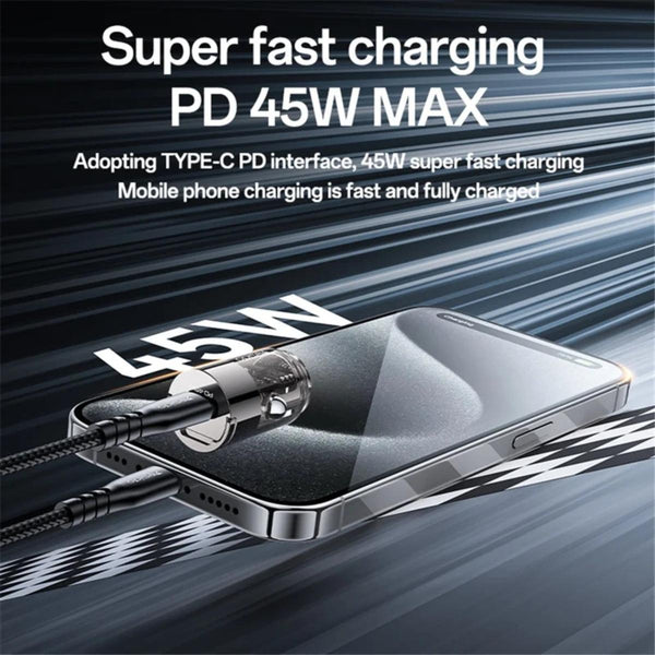 YESIDO Y67 PD 45W Type-C Mini Car Charger