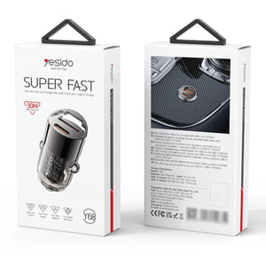 YESIDO Y68 Dual Port PD & QC Fast Charging Car Charger