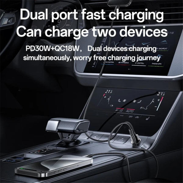 YESIDO Y68 Dual Port PD & QC Fast Charging Car Charger