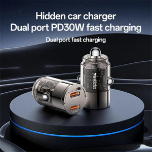 YESIDO Y69 Dual Type-C PD 30W Car Charger
