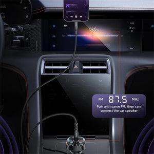 YESIDO Y70 Bluetooth 5.3 FM Transmitter Car Charger