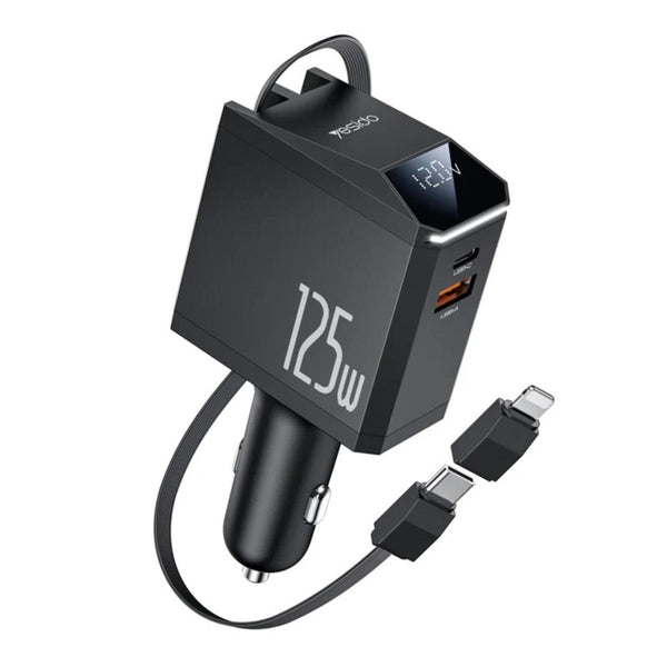 YESIDO Y71 125W Multi-Port Fast Charging Car Charger