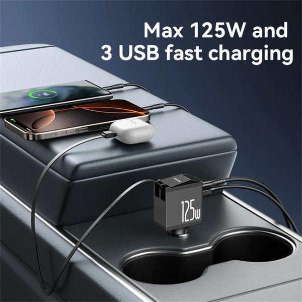 YESIDO Y71 125W Multi-Port Fast Charging Car Charger