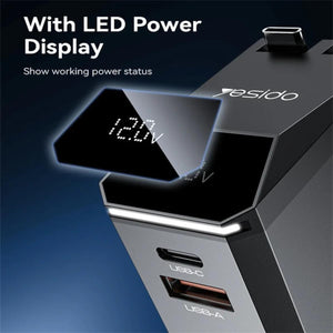 YESIDO Y71 125W Multi-Port Fast Charging Car Charger