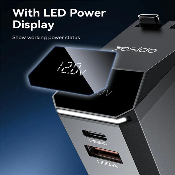YESIDO Y71 125W Multi-Port Fast Charging Car Charger