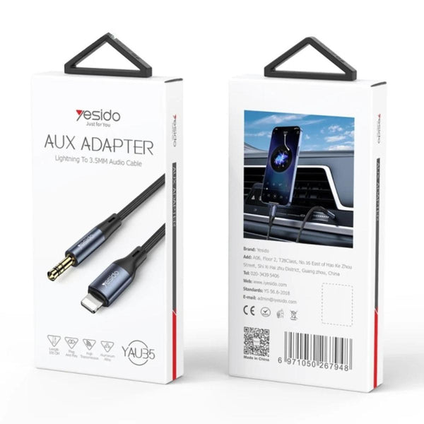 YESIDO YAU35 Lightning To 3.5mm AUX Cable