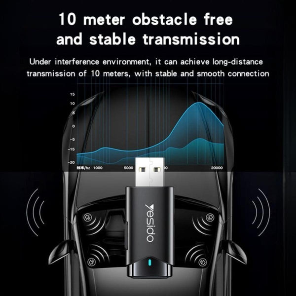YESIDO YAU40 Bluetooth to 3.5mm AUX Audio Adapter
