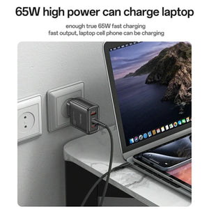 YESIDO YC144C 65W GaN 3-Port Fast Charger