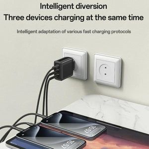 YESIDO YC144C 65W GaN 3-Port Fast Charger