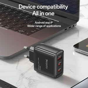 YESIDO YC144C 65W GaN 3-Port Fast Charger