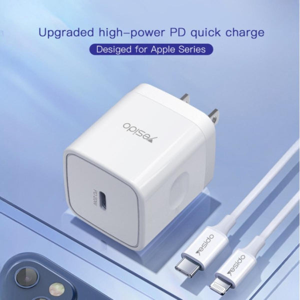 YESIDO YC30 20W Type-C Fast Charging Adapter