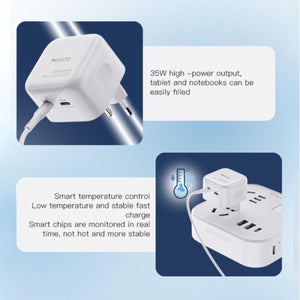 YESIDO YC38 35W GaN Dual-Port Fast Charger