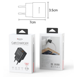YESIDO YC64 30W GaN Dual-Port Fast Charger