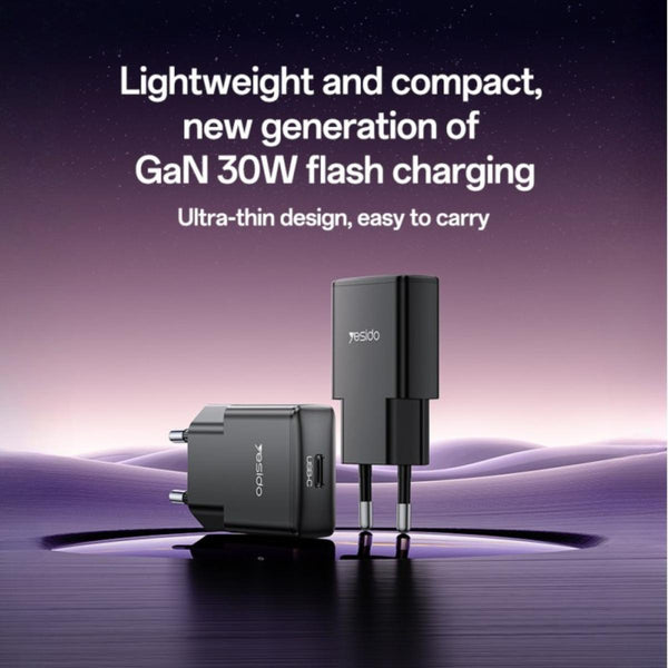 YESIDO YC74 30W GaN Ultra-Thin Fast Charger