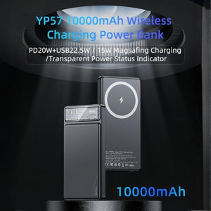 YESIDO YP57 Magnetic Wireless Fast Power Bank