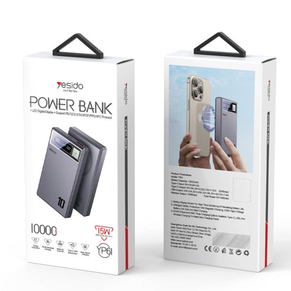 YESIDO YP61 Magnetic Wireless Fast Power Bank