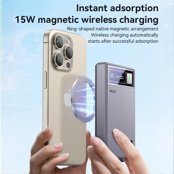 YESIDO YP61 Magnetic Wireless Fast Power Bank