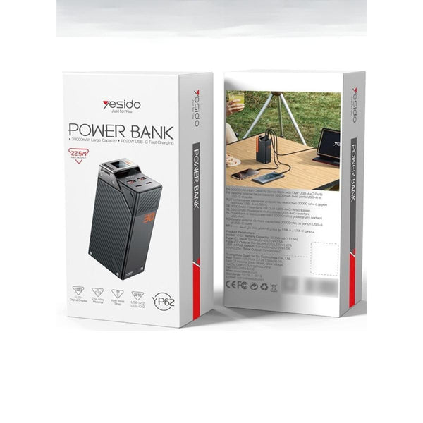YESIDO YP62 High-Capacity Fast Charging Power Bank