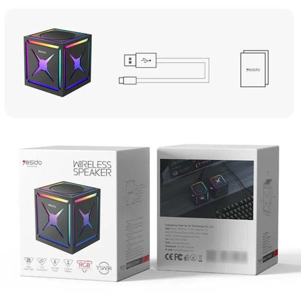 YESIDO YSW34 TWS Bluetooth Portable RGB Speaker