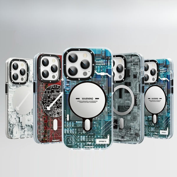 YOUNGKIT iPhone Technology Futuristic Circuit Board Case