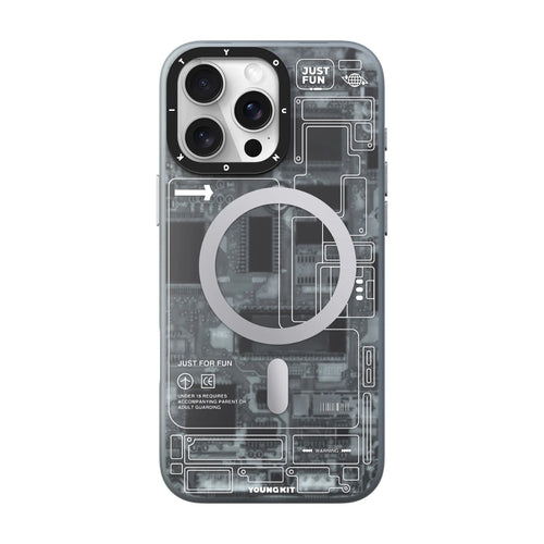 YOUNGKIT iPhone Technology Futuristic Circuit Board Case