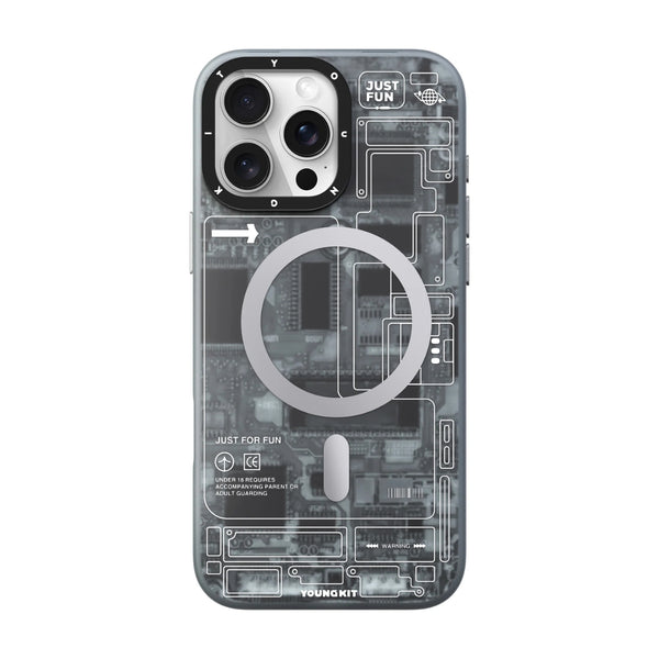 YOUNGKIT iPhone Technology Futuristic Circuit Board Case