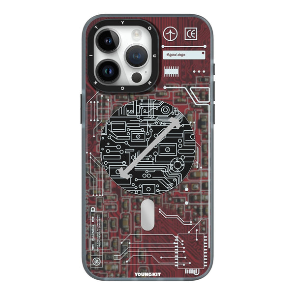 YOUNGKIT iPhone Technology Futuristic Circuit Board Case
