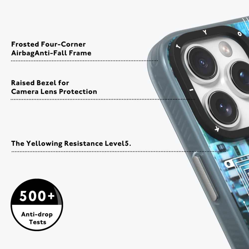 YOUNGKIT iPhone Technology Futuristic Circuit Board Case