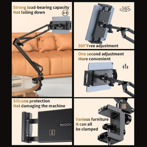 Yesido C296 360 Free Adjustment Multi-directional Folding Shaft Phone Holder